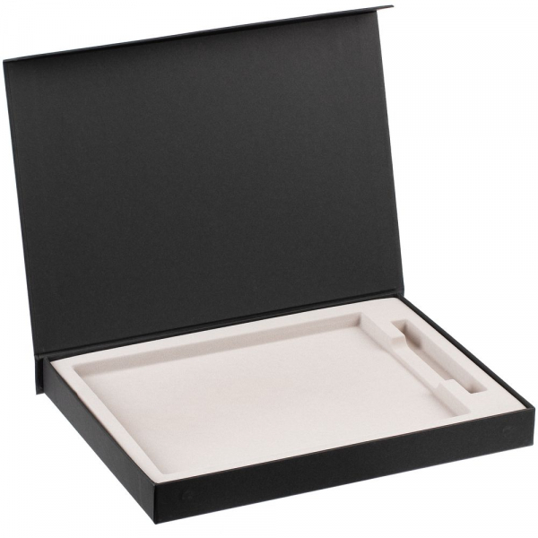 Коробка Roomy с ложементом под ежедневник ф.А4 и ручку, черная - купить оптом