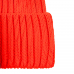 Вязаная шапка с козырьком Peaky, красная (кармин), фото 4