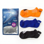 Набор из 3 пар спортивных носков Monterno Sport, серый, синий и оранжевый, фото 1