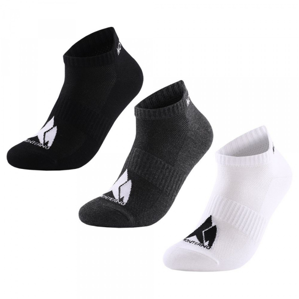 Набор из 3 пар спортивных носков Monterno Sport, черный, серый и белый - купить оптом