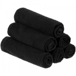 Полотенце махровое «Юнона», малое, черное, фото 5