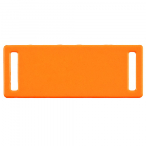 Шильдик металлический Kova, оранжевый неон - купить оптом