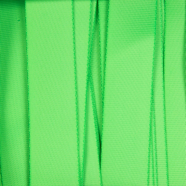Стропа текстильная Fune 25 S, зеленый неон, 10 см - купить оптом