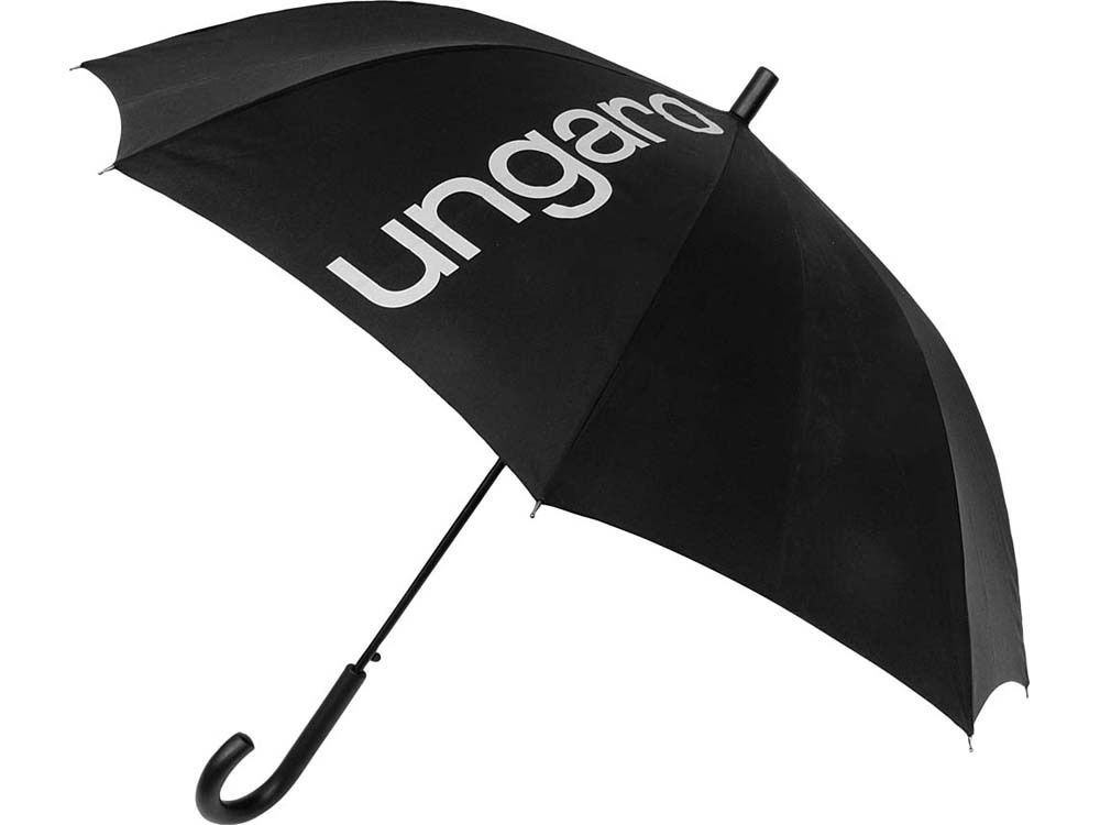 Зонт-трость Ungaro, полуавтомат, черный/белый - купить оптом