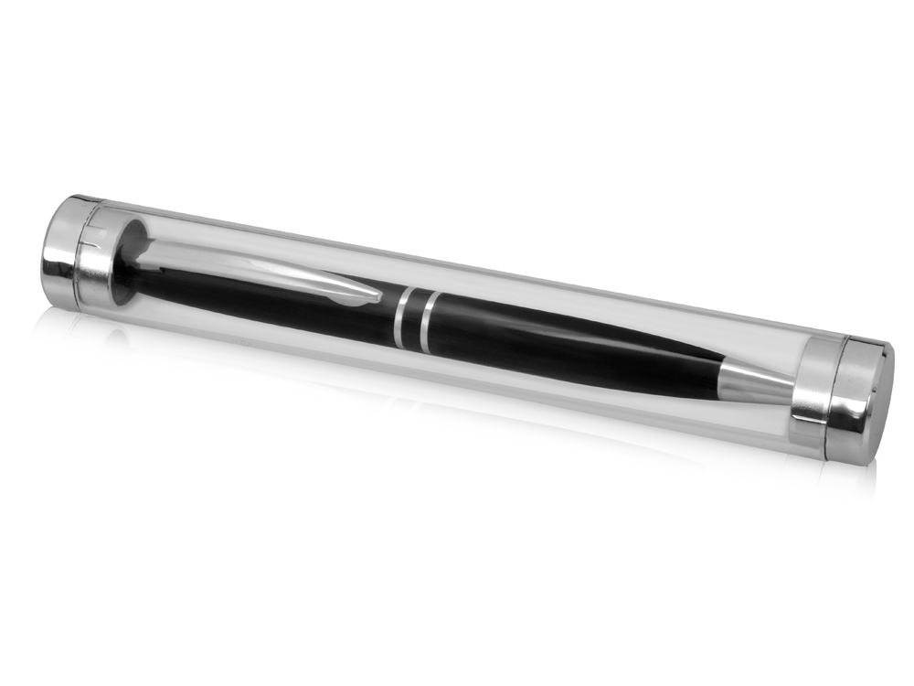 Тубус для 1 ручки Аяс, прозрачный/серебристый - купить оптом