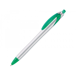 Ручка шариковая Каприз Сильвер, серебристый/зеленый - купить оптом