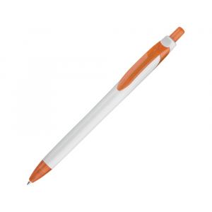 Ручка шариковая Каприз белый/оранжевый - купить оптом