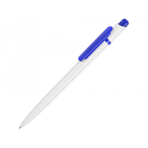 Ручка шариковая Этюд, белый/синий - купить оптом