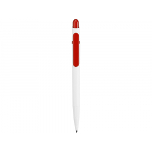 Ручка шариковая Этюд, белый/красный - купить оптом