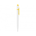 Ручка шариковая Этюд, белый/желтый, фото 2