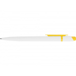 Ручка шариковая Этюд, белый/желтый, фото 3