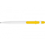 Ручка шариковая Этюд, белый/желтый, фото 4
