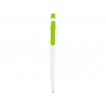 Ручка шариковая Этюд, белый/зеленое яблоко, фото 1