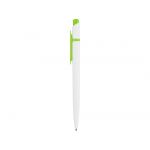 Ручка шариковая Этюд, белый/зеленое яблоко, фото 2