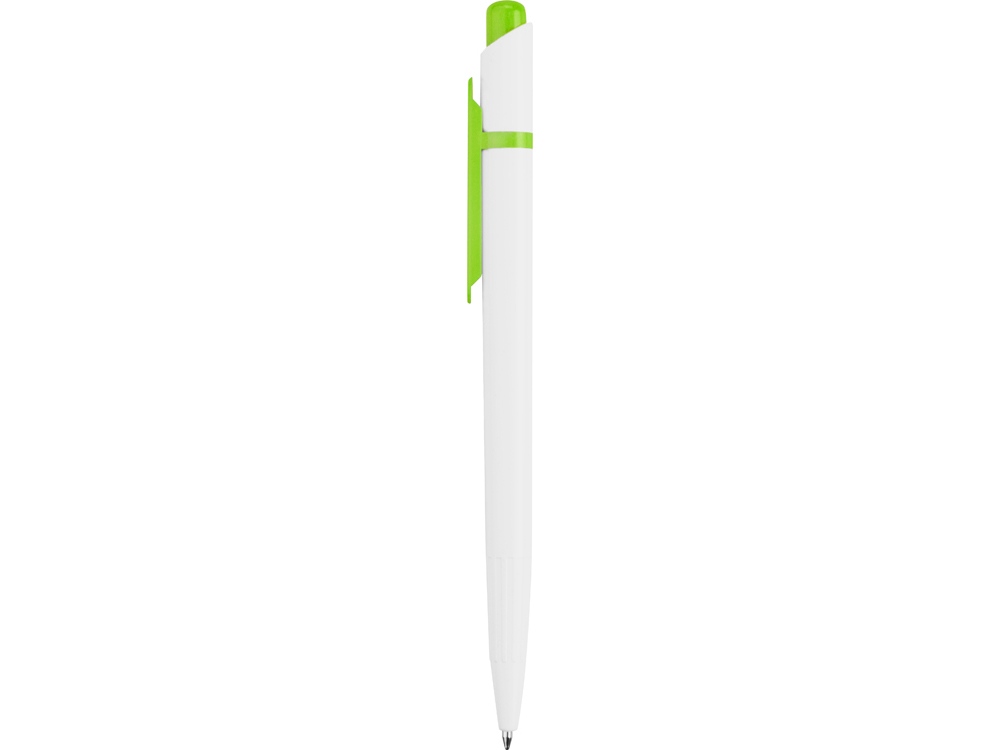 Ручка шариковая Этюд, белый/зеленое яблоко - купить оптом