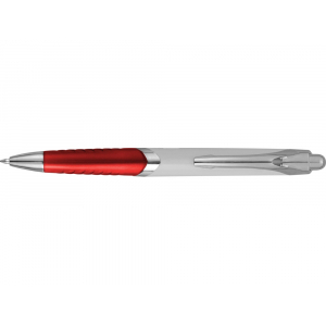 Ручка шариковая Призма, белый/красный - купить оптом