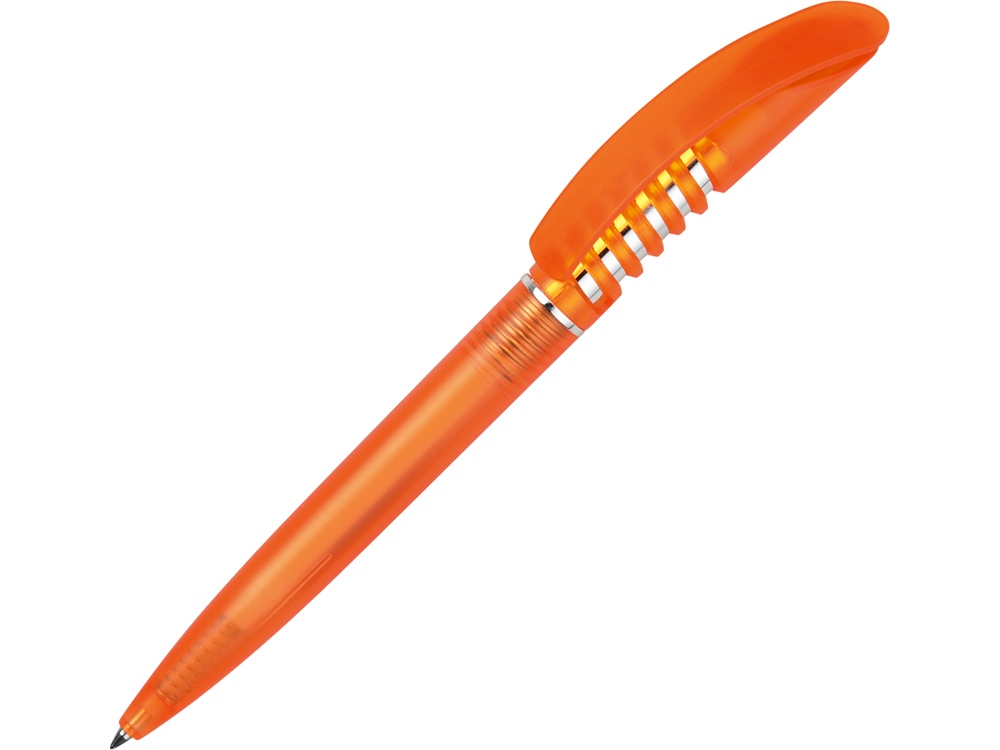 Ручка шариковая Серпантин оранжевая, оранжевый - купить оптом