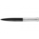 Ручка шариковая Ungaro модель Ovieto в футляре, черный/серебристый, фото 4