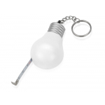 Брелок-рулетка для ключей Лампочка, белый/серебристый, фото 1