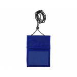 Нагрудное дорожное портмоне со шнурком, синий, фото 3