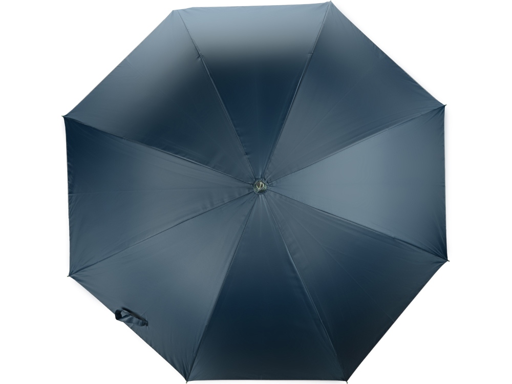 Зонт-трость полуавтомат Майорка, синий/серебристый - купить оптом