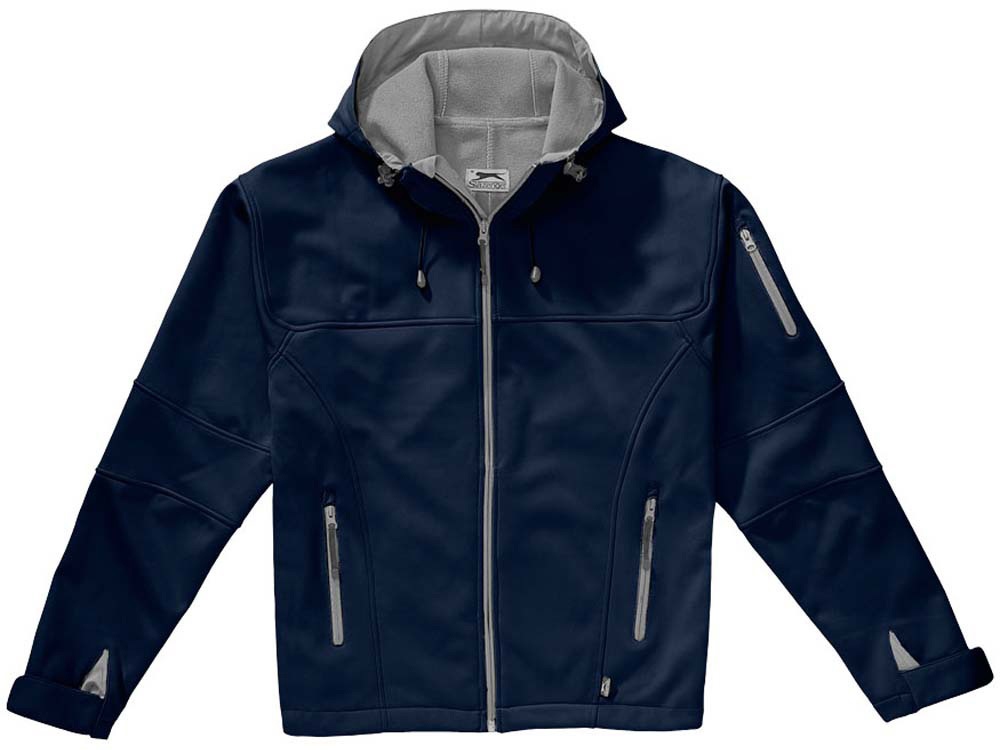 Куртка софтшел Match мужская, темно-синий/серый - купить оптом