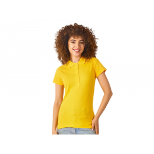 Рубашка поло First женская, золотисто-желтый - купить оптом