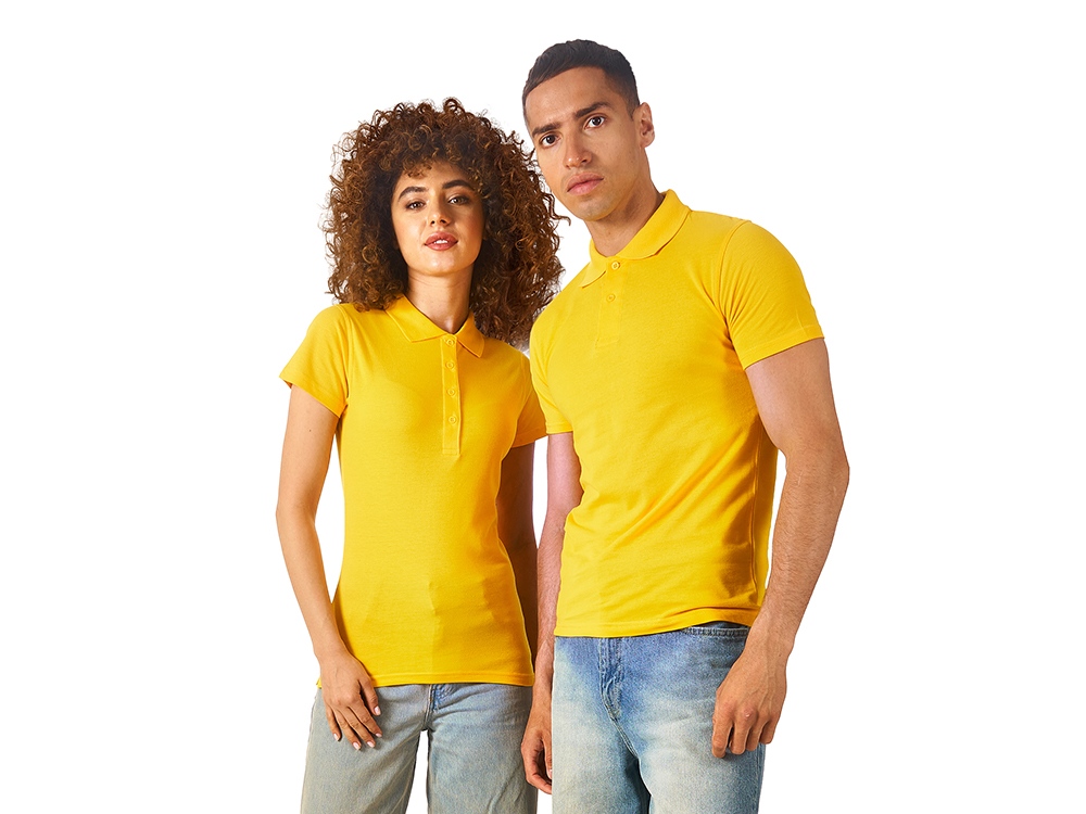 Рубашка поло First мужская, золотисто-желтый - купить оптом