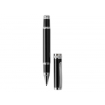 Ручка-роллер Cerruti 1881 модель Focus в футляре, черный/серебристый, фото 2