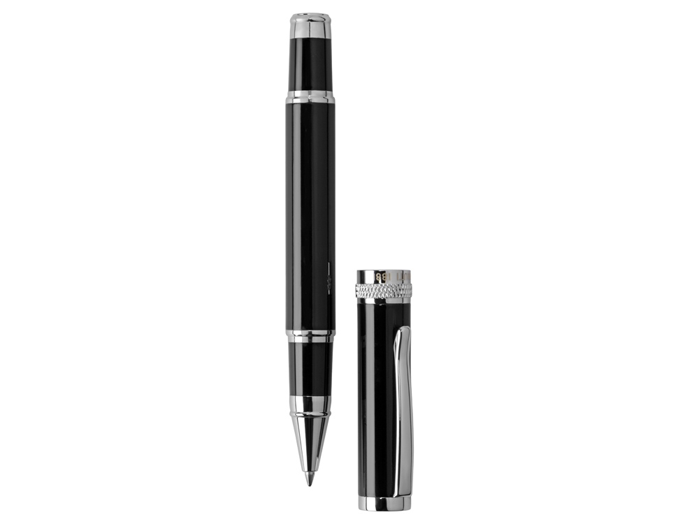 Ручка-роллер Cerruti 1881 модель Focus в футляре, черный/серебристый - купить оптом