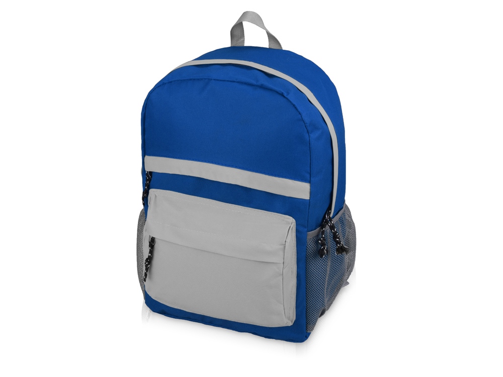 Рюкзак Универсальный (синяя спинка, синие лямки), синий/серый - купить оптом
