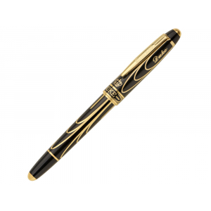Ручка-роллер Duke модель Палата Лордов в футляре, черный/золотистый - купить оптом