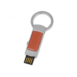 Набор Cacharel: брелок с флеш-картой USB 2.0 на 4 Гб, шариковая ручка, красный/серебристый, фото 1