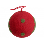 Новогодний шар в футляре Елочная игрушка, красный/зленый, фото 2