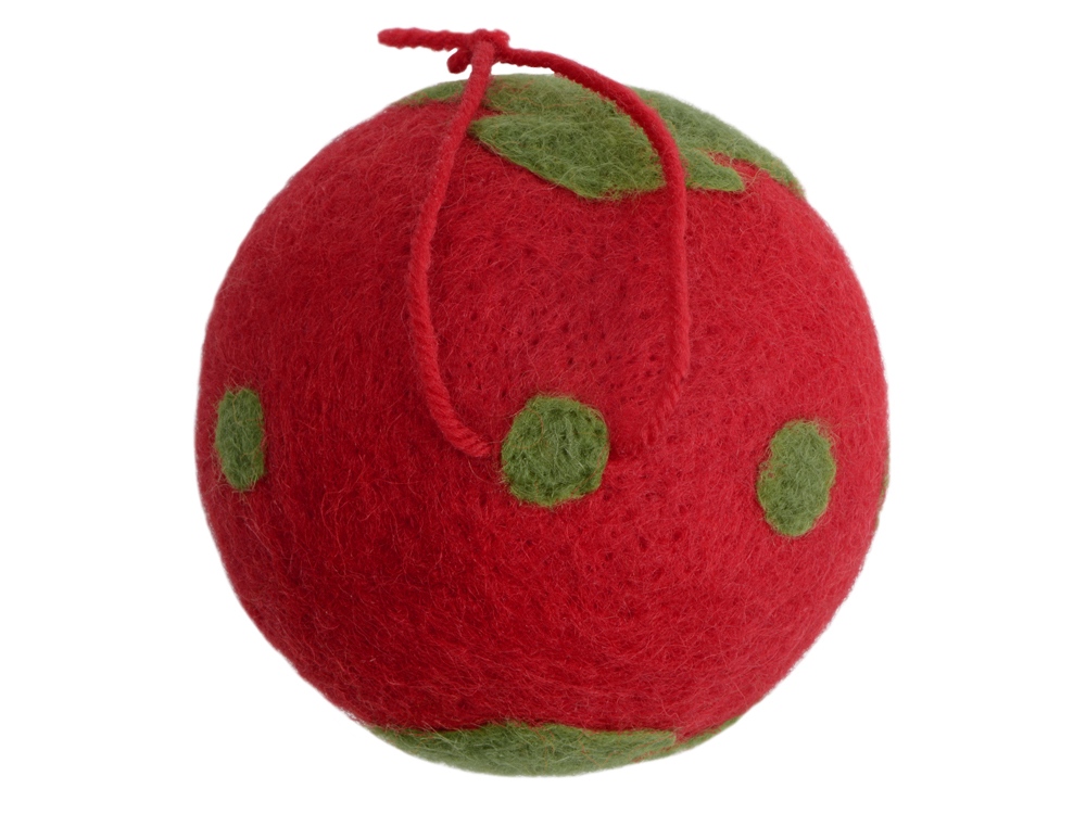 Новогодний шар в футляре Елочная игрушка, красный/зленый - купить оптом