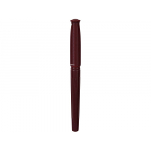 Ручка-роллер Jean-Louis Scherrer модель Bourgogne, бордовый/серебристый - купить оптом