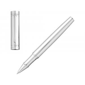 Ручка-роллер Zoom Classic Silver. Cerruti 1881, серебристый - купить оптом