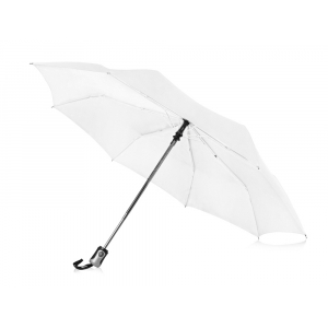 Зонт Alex трехсекционный автоматический 21,5, белый - купить оптом
