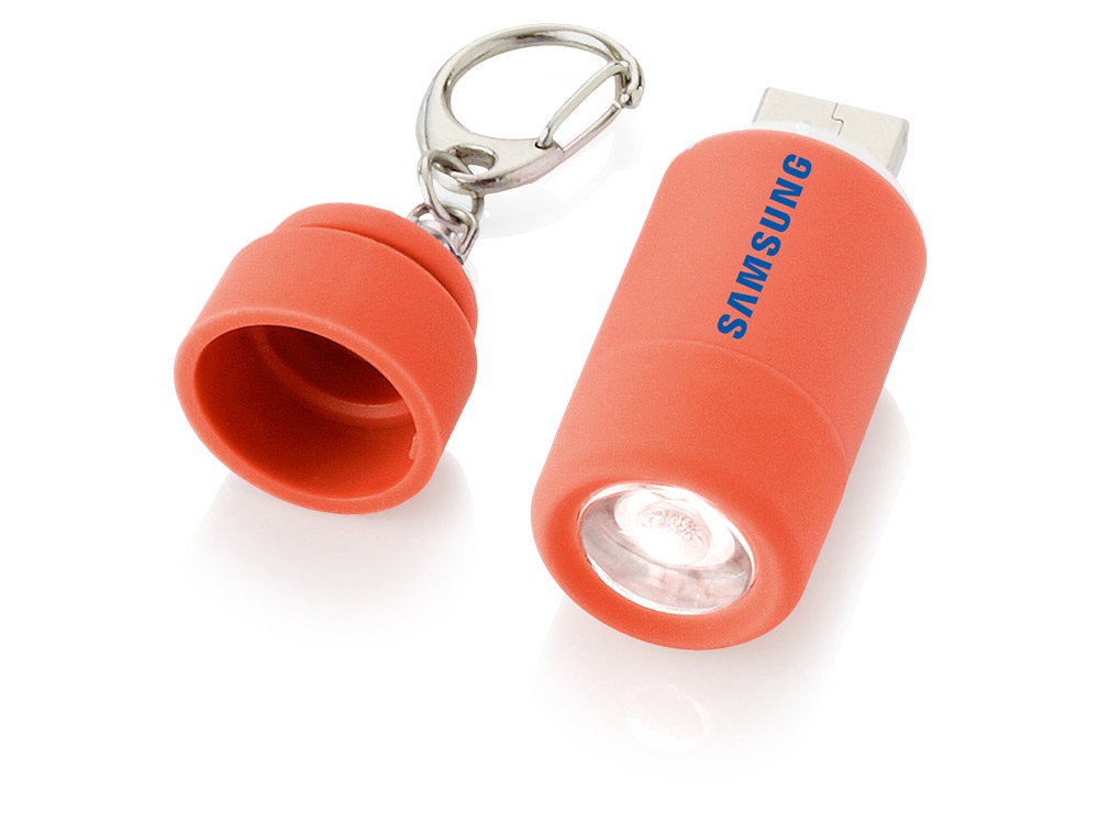 Мини-фонарь Avior с зарядкой от USB, красный - купить оптом