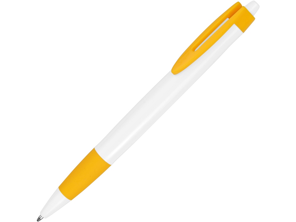 Ручка шариковая Havana, синие чернила, белый/желтый - купить оптом