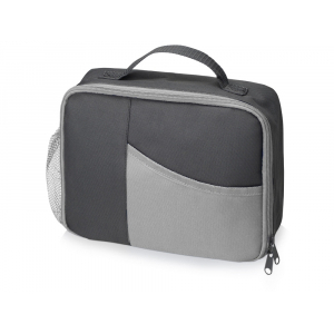 Изотермическая сумка-холодильник Breeze для ланч-бокса, серый/серый - купить оптом
