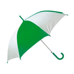 Зонт-трость Тилос, зеленый/белый - купить оптом