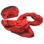 Набор Роза: косметичка и шарф, красный/черный