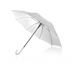 Зонт-трость полуавтоматический с пластиковой ручкой, холодный белый