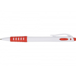 Ручка шариковая Фиджи, белый/красный, фото 3
