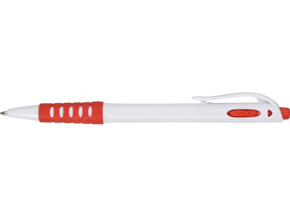 Ручка шариковая Фиджи, белый/красный - купить оптом