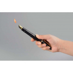 Набор: ручка-зажигалка, пепельница Акра, черный/золотистый, фото 2