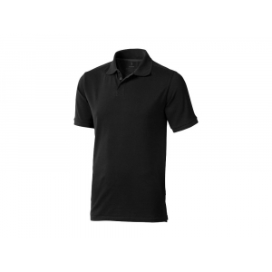 Calgary мужская футболка-поло с коротким рукавом, черный - купить оптом