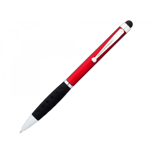 Ручка-стилус шариковая Ziggy черные чернила, красный/черный - купить оптом