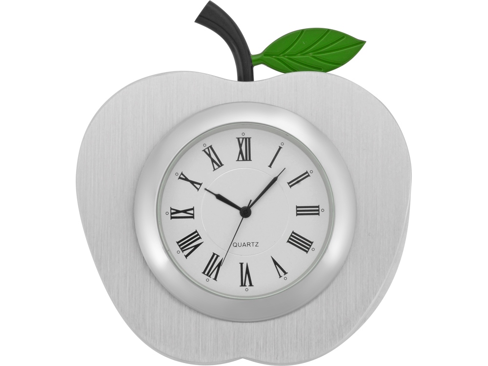 Часы настольные Серебряное яблоко, серебристый - купить оптом